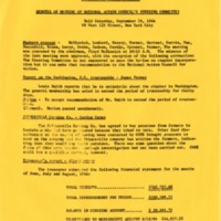 Minutes of meeting of National Action Council's steering committee, September 26, 1964