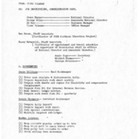 Memorandum from Clora Coleman to George Wiley, January 28, 1965