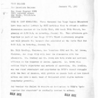 News release about a coffee-discussion session for educators, January 22, 1965