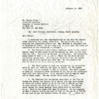 Letter to George Wiley, February 11, 1965