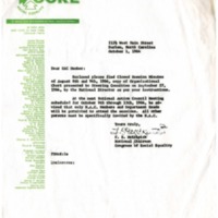 Letter from F. B. McKissick, October 1, 1964