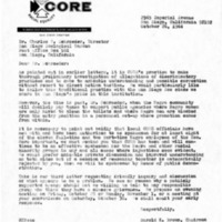 Letter from Harold Brown to C. R. Schroeder, October 26, 1964