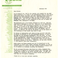 Letter from Carl Rachlin, February 1965