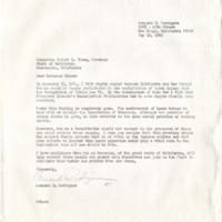 Letter from Armando Rodriguez to Edmund Brown, May 19, 1965