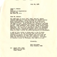 Letter from Mary Hernandez to James McCain, July 20, 1964