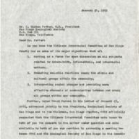 Letter from David Thompson to E. Minton Fetter, January 29, 1965