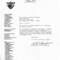 Letter from Ruth Sanderson to Harold Brown, October 28, 1964