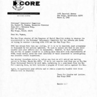 Letter from Harold Brown to Carrol Waymon, March 5, 1965