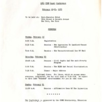 CORE Legal Conference schedule, February 19-21, 1965