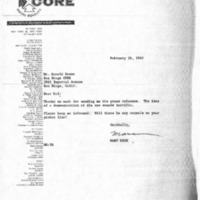 Letter from Marv Rich to Harold Brown, February 26, 1965