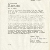 Letter from Carrol Waymon to Harold Brown, December 17, 1964