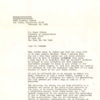 Letter from Ambrose Brodus, Jr. to James McCain, February 19, 1965