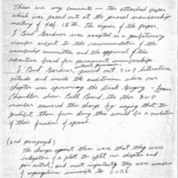 Letter (draft) from Harold Brown to James McCain