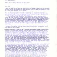 Letter from Harold Brown to James McCain, January 25, 1965
