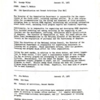 Memorandum from James McCain to George Wiley, January 25, 1965