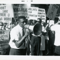 Harold Brown and Bank of America protesters, 1964